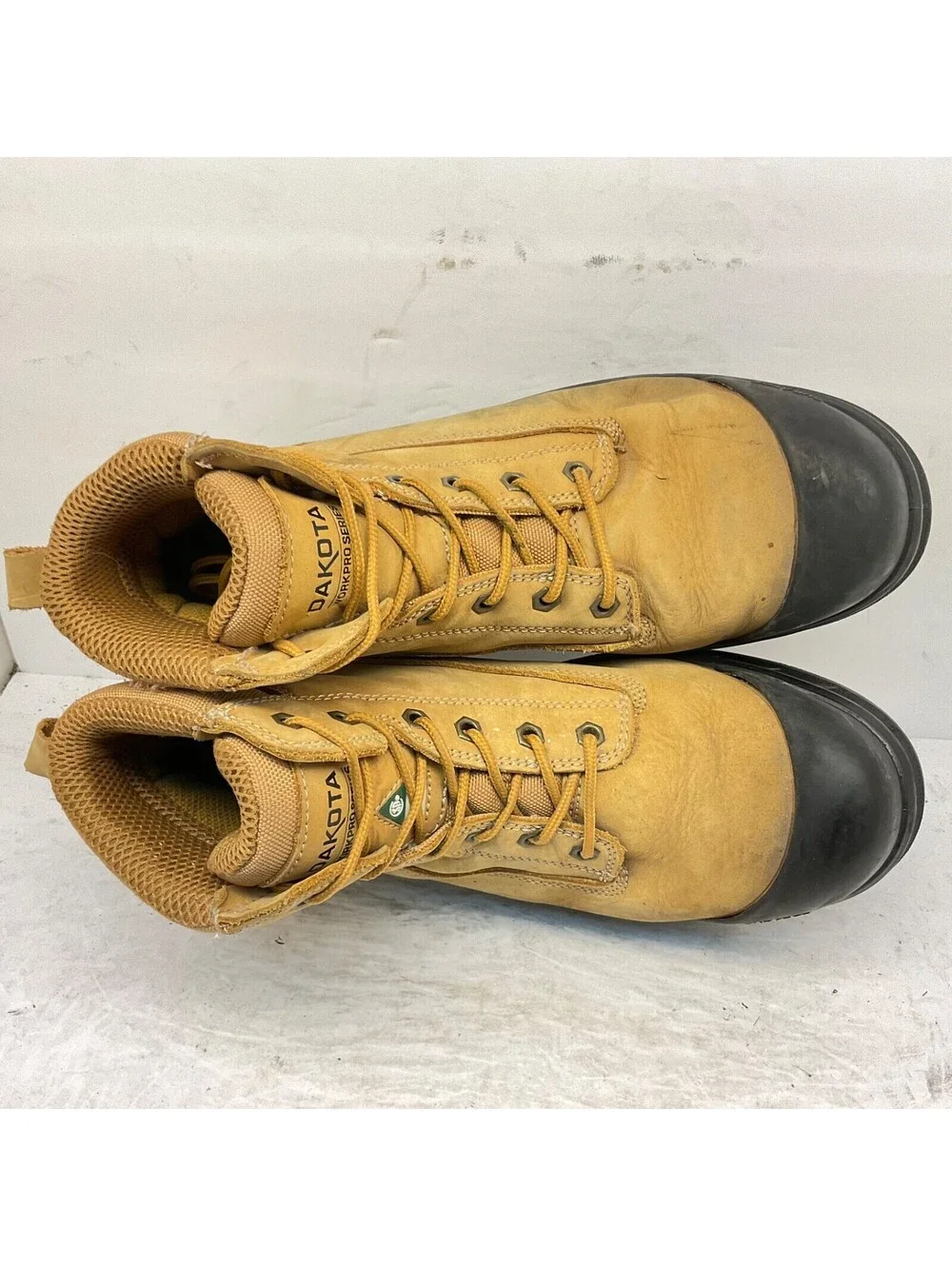 Dakota Men's 6'' 6518 Steel Toe Steel Plate Safety Work Boots Tan Size 11M